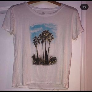 white palm tree t shirt